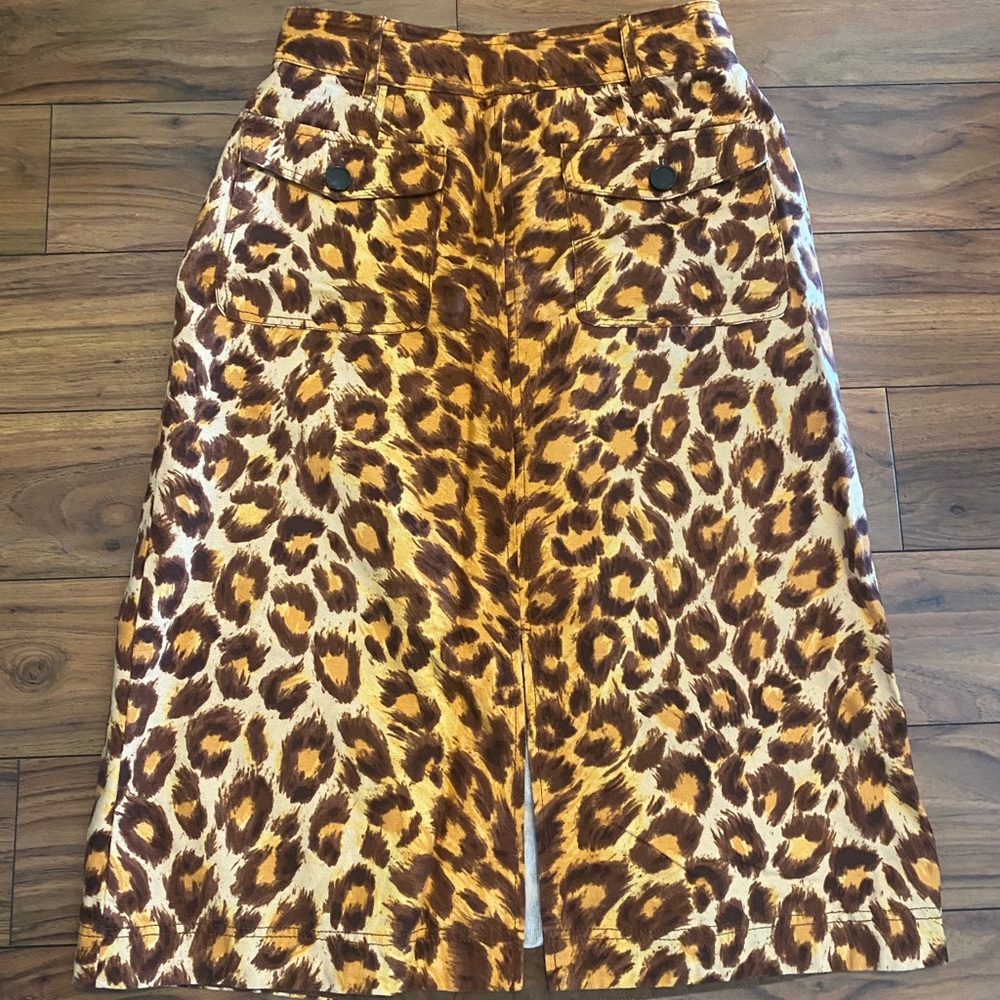 Kate spade leopard skirt